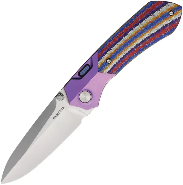 REMETTE Meteor Button Linerlock Ti-CF RMTRTPTNCL