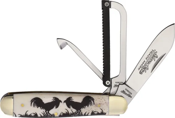 Robeson Gamecock Folder White Etch ROB632730E
