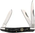 Roper Knives Stockman Jigged Black Bone - RP0001CBK