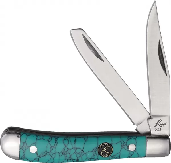 Roper Knives Peanut Green Stone RP0006G
