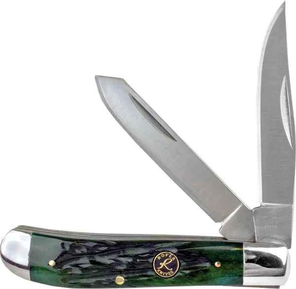Roper Knives Trapper Green Bone Carbon RP0008CGB