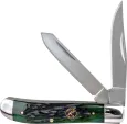 Roper Knives Trapper Green Bone Carbon - RP0008CGB