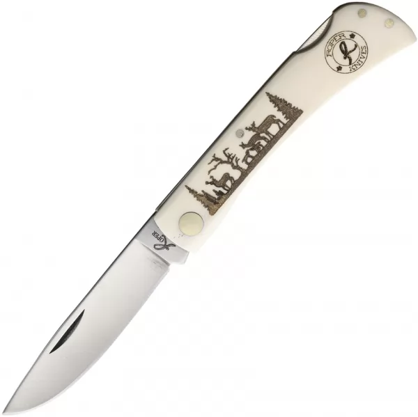 Roper Knives Mini Work Lockback Deer RP0032WBD