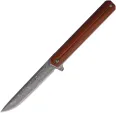 Roper Knives Spur Linerlock Damascus - RP1038D