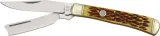 Rough Rider Razor Trapper Amber Bone - RR072