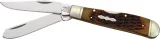 Rough Rider Lockback Trapper Amber Bone - RR1069