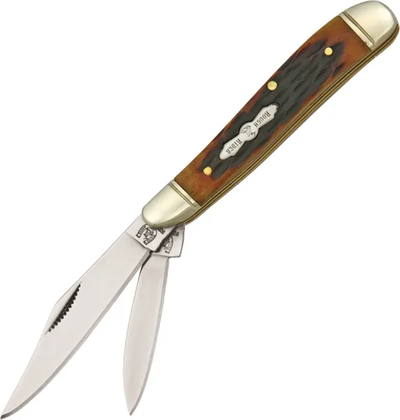 Rough Rider Peanut Amber Bone knives RR110