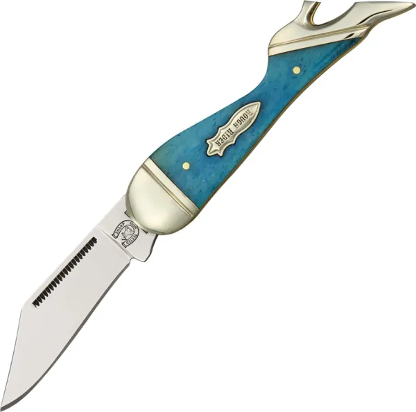 Rough Rider Small Leg Knife Blue Bone knives RR1269