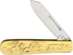 Rough Rider Cowboy Knife Brass - RR1457