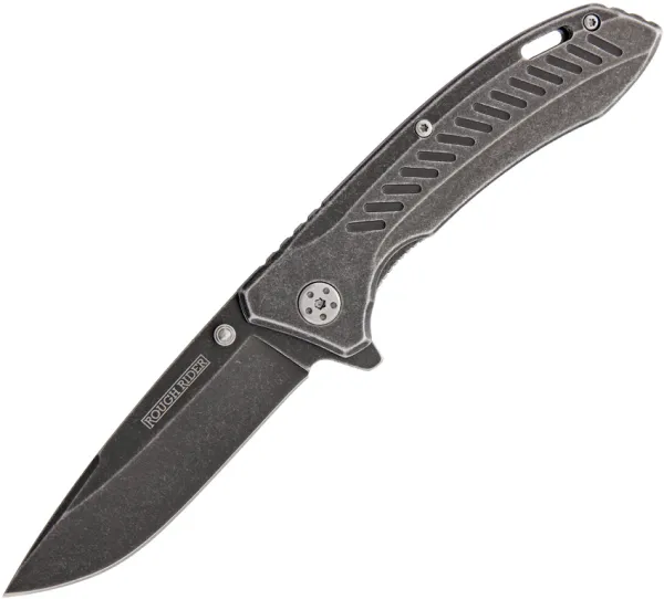 Rough Ryder Framelock Blackwash A-O knives RR1488
