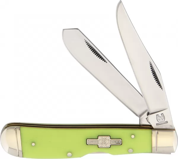 Rough Rider Moon Glo Lockback Trapper knives RR1515