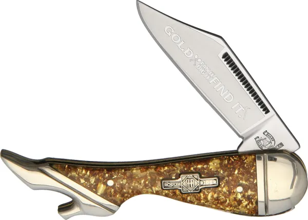 Rough Ryder Gold Flake Leg Knife knives RR1519