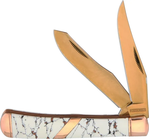 Rough Rider Copperstone Trapper knives RR1527