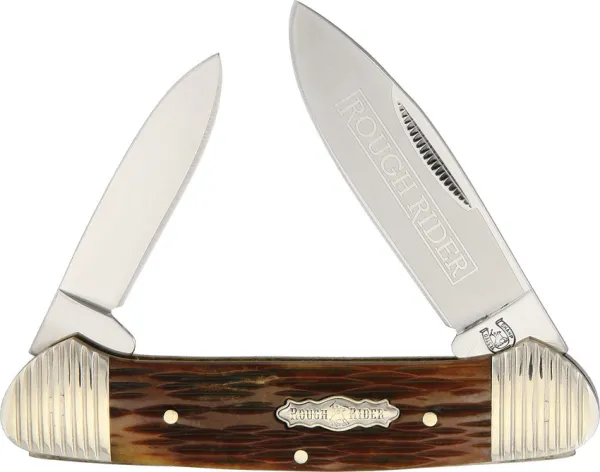 Rough Ryder Bolster Stripe Canoe knives RR1563