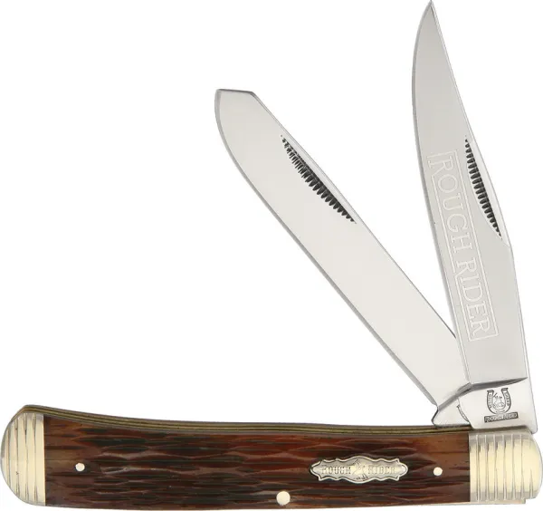 Rough Ryder Bolster Stripe Trapper knives RR1566