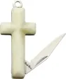 Rough Rider Cross Knife White Smooth Bone - RR1582