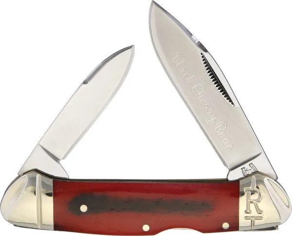 Rough Ryder Lockback Canoe Black Cherry knives RR1660