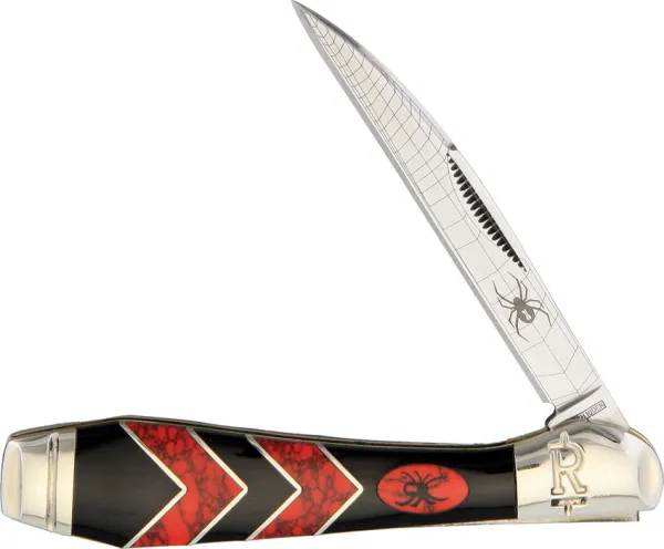 Rough Ryder Black Widow Wharncliffe knives RR1675