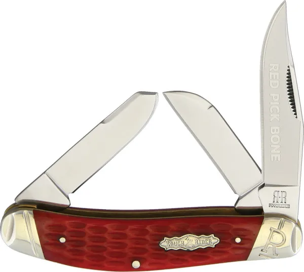Rough Ryder Sowbelly Red Picked Bone knives RR1685