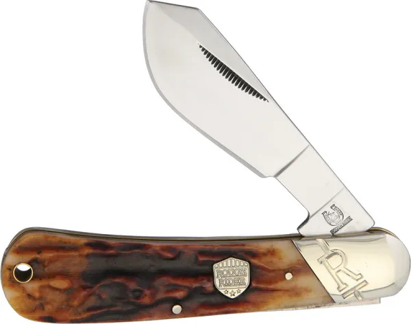 Rough Rider Cotton Sampler Brown Stag Bone knives RR1727