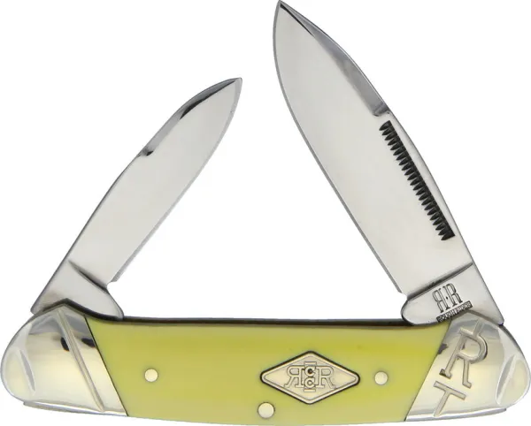 Rough Rider Canoe Yellow Carbon knives RR1736