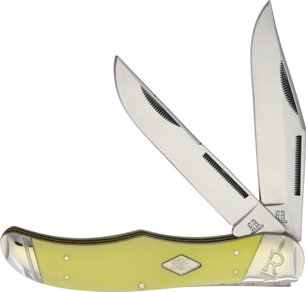 Rough Rider Folding Hunter Carbon Yellow knives RR1742
