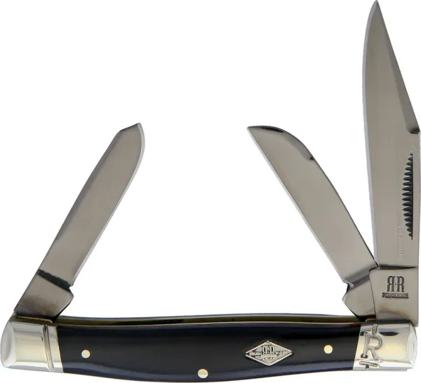 Rough Ryder Black Titanium Small Stockman knives RR1777