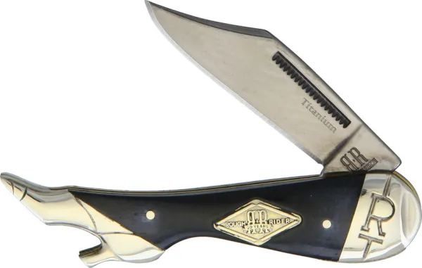 Rough Ryder Small Leg Black Titanium knives RR1781