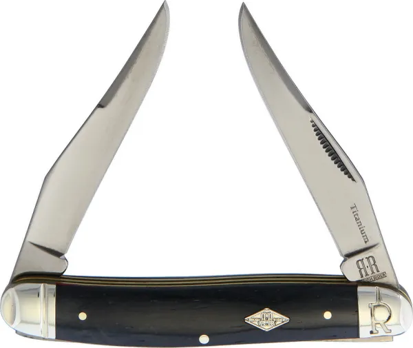 Rough Ryder Black Titanium Muskrat knives RR1784