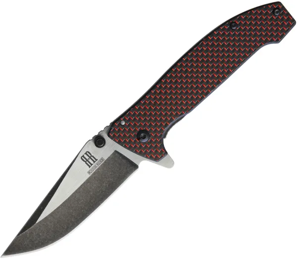 Rough Ryder Framelock A-O Red CF knives RR1826