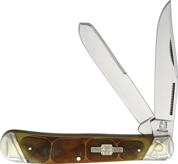 Rough Ryder Tortuga Trapper knives RR1847