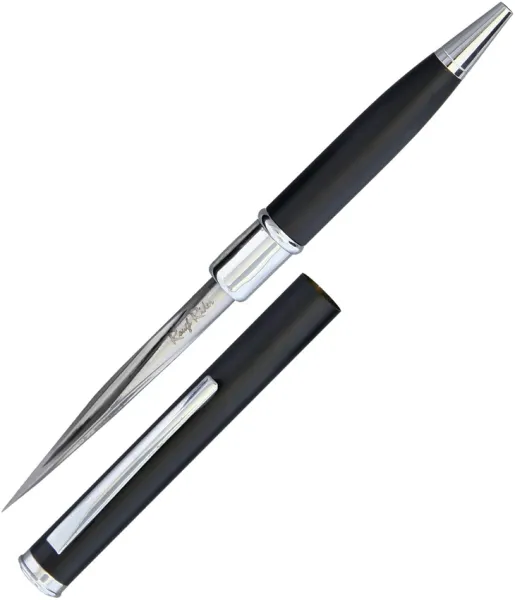 Rough Ryder Black Pen With Twisted Blade knives RR1853