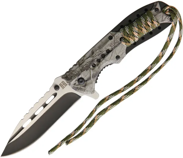 Rough Ryder Cord Wrap Camo Linerlock A-O knives RR1867