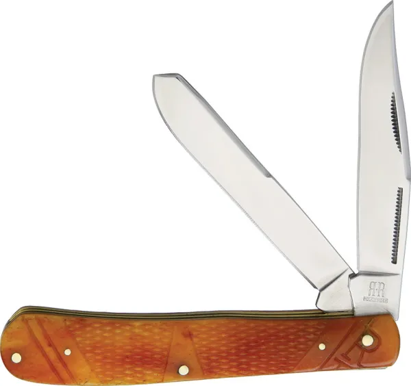 Rough Ryder Trapper Brown Bone knives RR1900