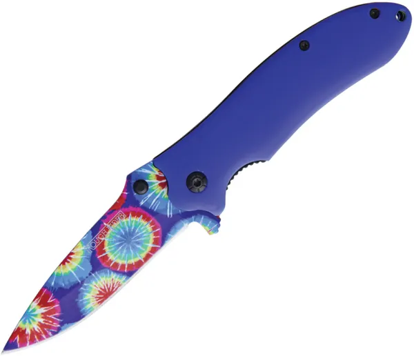 Rough Ryder Tie Dye Linerlock A-O Purple knives RR1911