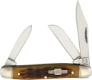 Rough Rider Small Stockman Amber Bone - RR194