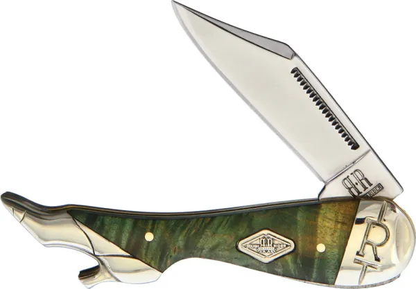 Rough Ryder Leg Knife Artisan Wood knives RR1968