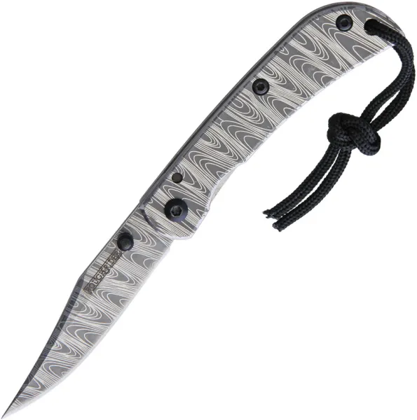 Rough Ryder Damascus Finish Framelock knives RR1981