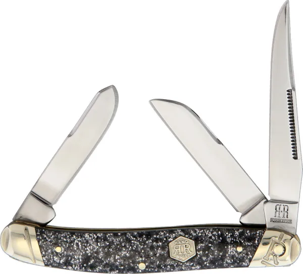 Rough Rider Silver Sparkle Stockman knives RR2010