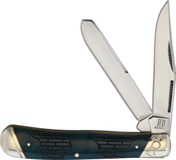 Rough Ryder Trapper Blue Bone knives RR2027
