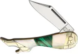 Rough Rider Small Leg Knife Malachite - RR2033
