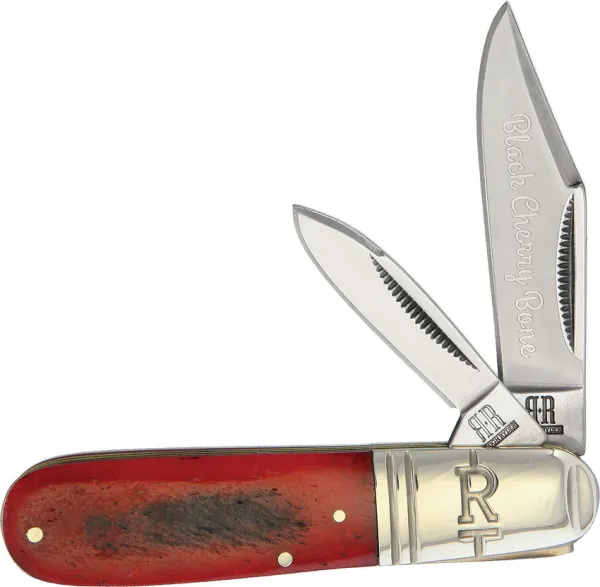 Rough Ryder Black Cherry Barlow knives RR2042