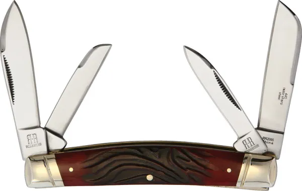Rough Ryder Congress Red Worm Groove knives RR2055