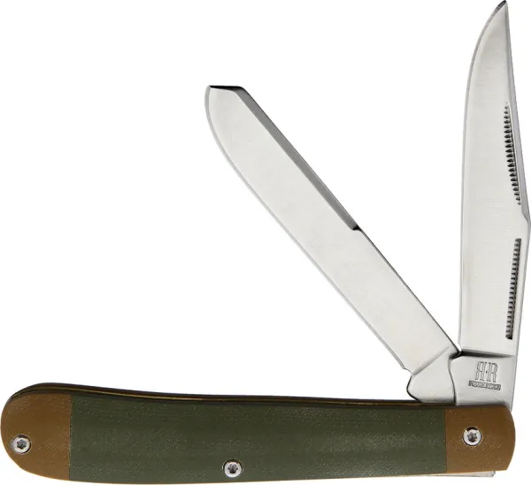 Rough Ryder Trapper Green G10 knives RR2086