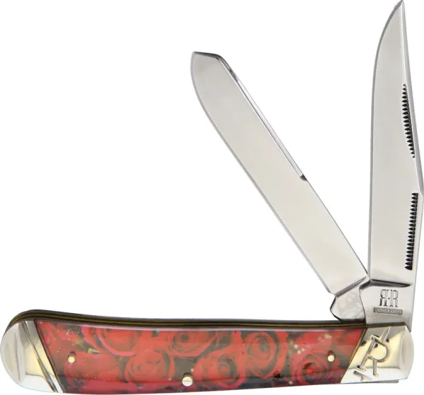 Rough Ryder Red Rose Trapper knives RR2097