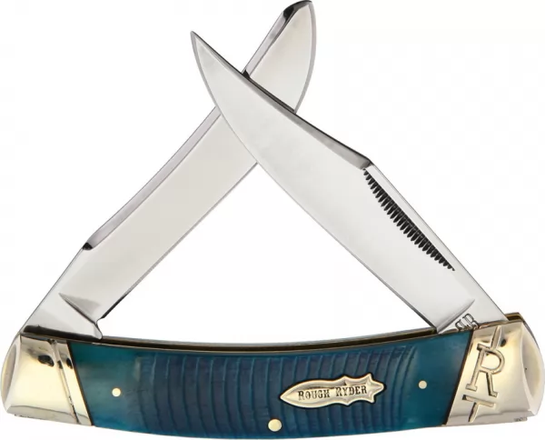 Rough Rider Black & Blue Large Moose knives RR2114