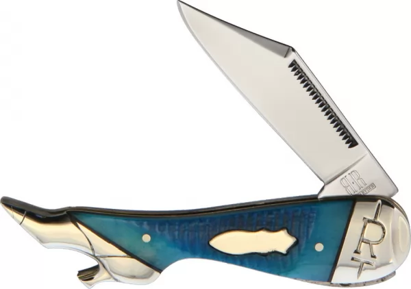 Rough Rider Black and Blue Leg Knife knives RR2122