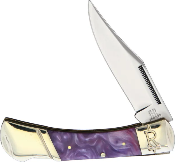 Rough Rider Purple Swirl Lockback knives RR2149