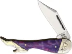 Rough Rider Leg Knife Purple Swirl - RR2152