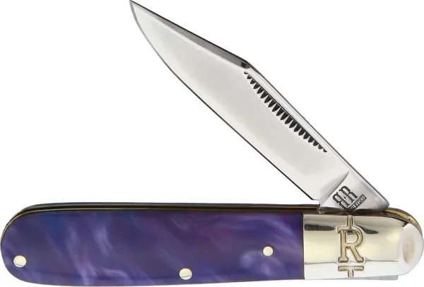 Rough Rider Purple Swirl Small Barlow knives RR2153